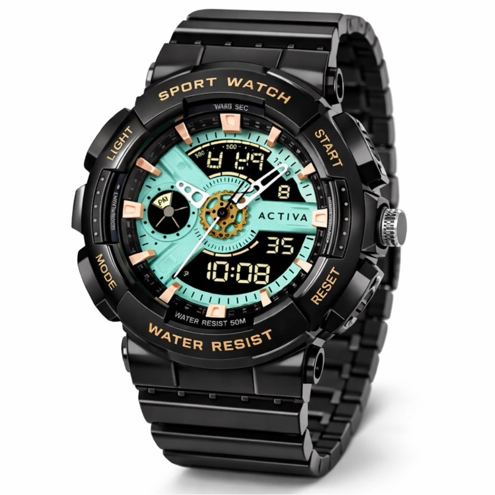 Activa Pixel X Invicta Digital Unisex Watch - 50mm, Black (ACW499-009)